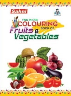 Two In One Colouring Book Of Fruits and Vegetables
