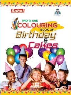 Two In One Colouring Book Of Birthday and Cakes