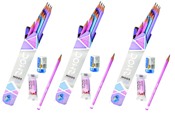Doms Zoom Ultimate Dark Triangle Pencils (Pack of 3)