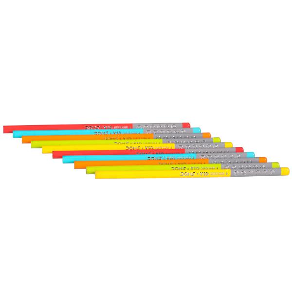Super dark triangle Pencils For School Use|Free Shipping For Kids 10 x Doms Y1 