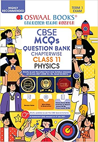 Oswaal CBSE MCQs Question Bank Chapterwise & Topicwise For Term-I, Class 11, Mathematics (With the largest MCQ Question Pool for 2021-22 Exam)