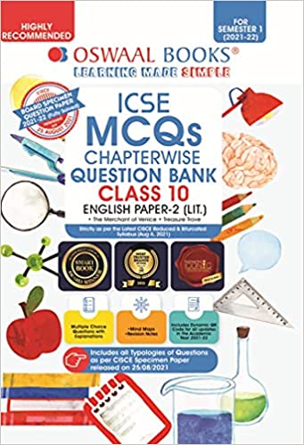 Oswaal ICSE MCQs Chapterwise Question Bank Class 10, English Paper 1 Language Book (For Semester 1, 2021-22 Exam with the largest MCQ Question Pool)